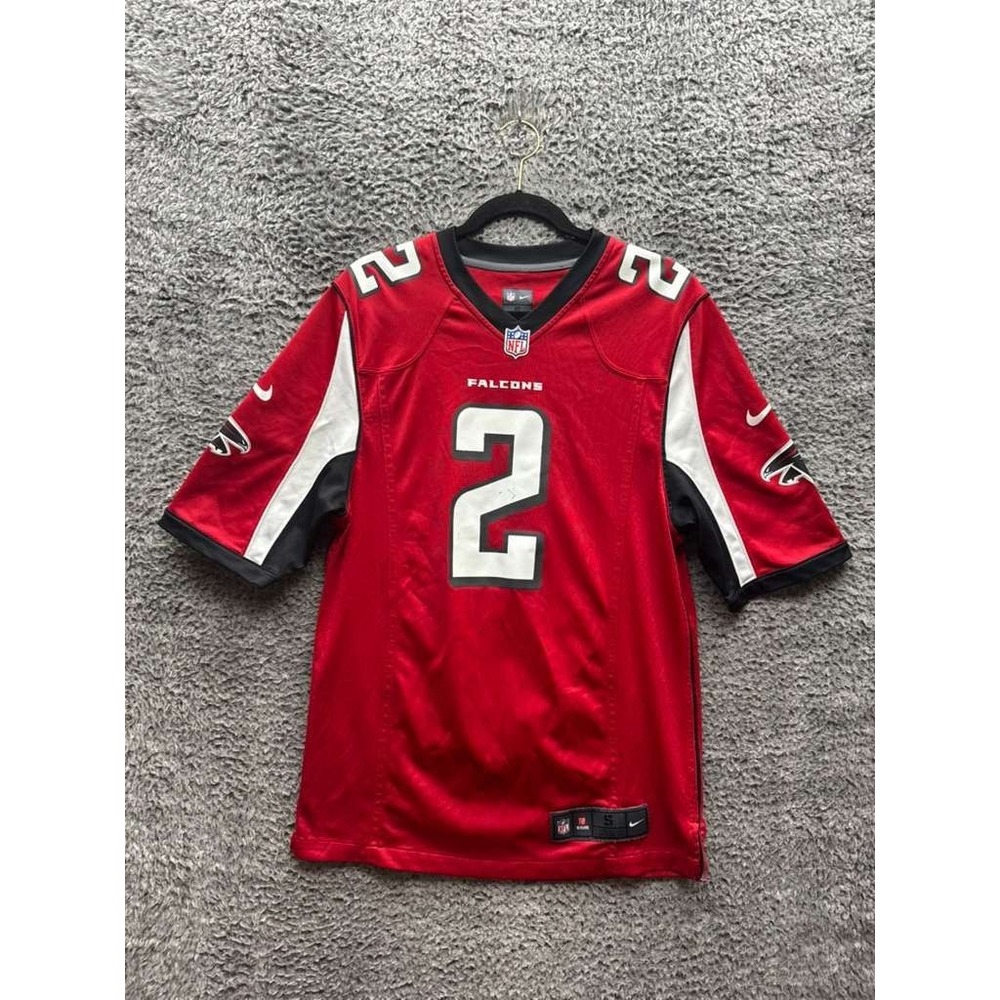 Nike Atlanta Falcons Matt Ryan #2 V-Neck NFL Jersey Shirt Red Mens Size S - Picture 1 of 12